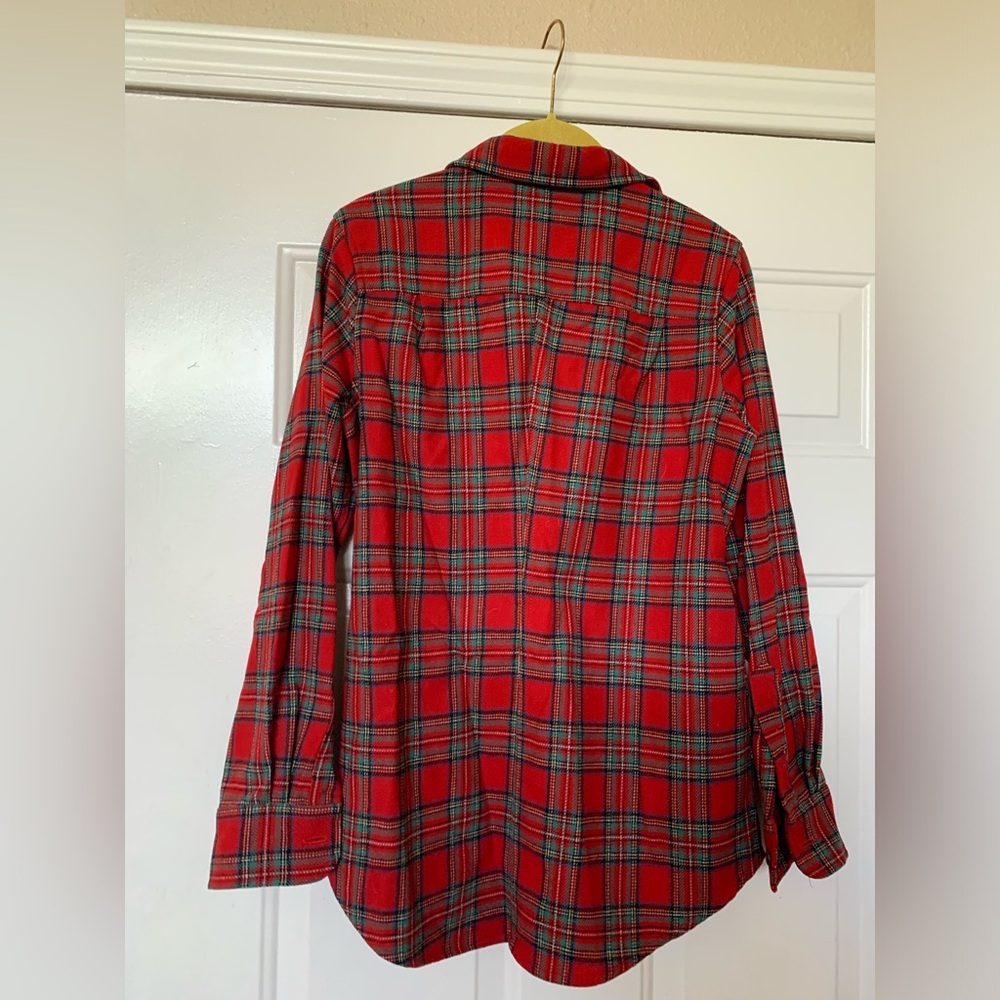 Pendleton 100% Wool Red Plaid Button Down Long Sl… - image 2